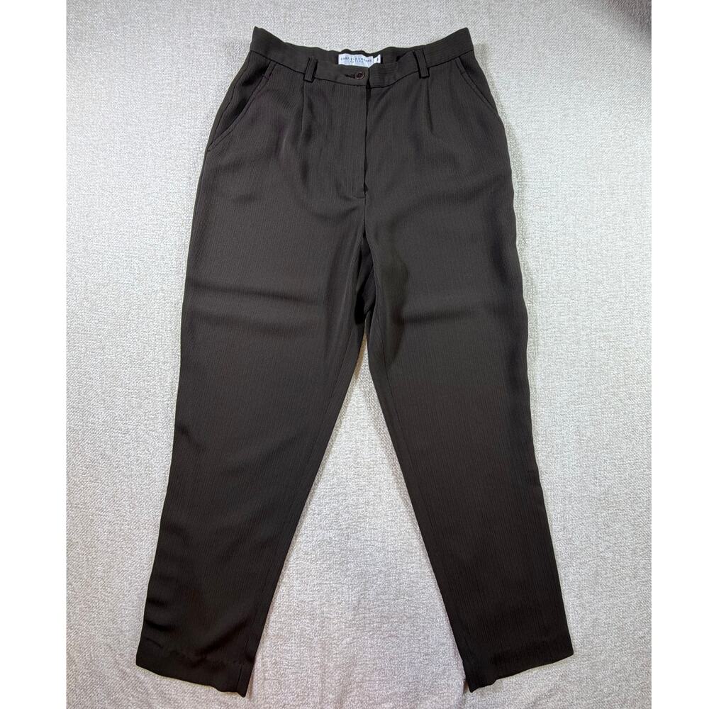 Garfield & Marks Women Brown 8 Lightweight Casual Pull On Pants Slacks Travel